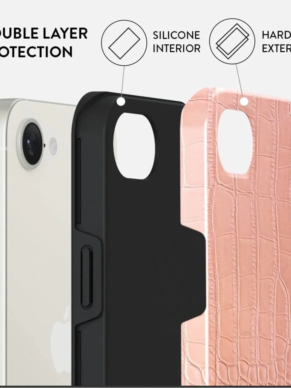 BURGA • Pink Croco - iPhone 16e Case
